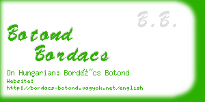 botond bordacs business card